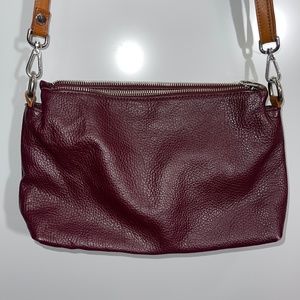 Valentina Genuine Leather Made In Italy Crossbody Purse